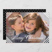 ホワイト縁どコーナMerry Christmasの写真 シーズンカード (正面/裏面)