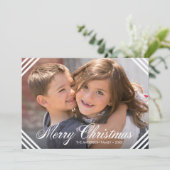 ホワイト縁どコーナMerry Christmasの写真 シーズンカード (スタンド正面)