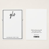 ホワイト縁どシグネチャーネックレスブレスレットディスプレイ (正面&裏面)