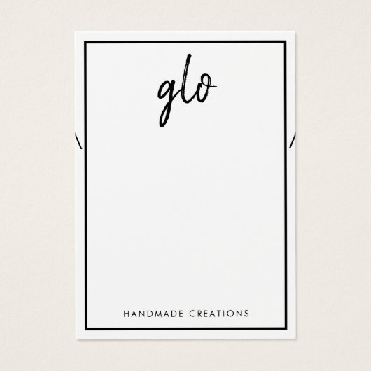 ホワイト縁どシグネチャーネックレスブレスレットディスプレイ (正面)