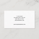 ホワイト署名スクリプトソーシャルメディアネットワーク 名刺 (裏面)