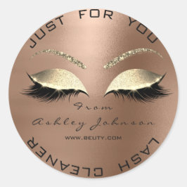 ホワイト美しいサロングリッタースキニーゴールドラッシュクリーナー ラウンドシール