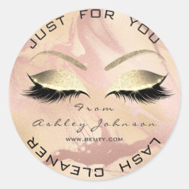 ホワイト美しいサロングリッターマーブル金ゴールドラッシュクリーナー ラウンドシール