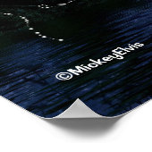 ホワイト美しいマジカルユニコーンポスター1H ポスター (角)