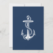 ホワイト航海のいかりオンネイビーバースデーパーティー 招待状 (裏面)