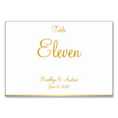 ホワイト航海のの結婚座席表テーブルカード テーブルナンバー (正面)