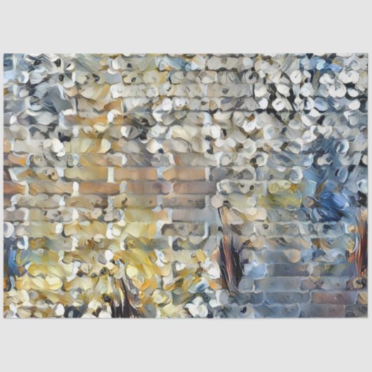 ホワイト花びらウォールアートドリーム 薄葉紙 (正面)