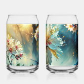 ホワイト花びらグラス ガラス缶 (裏面)