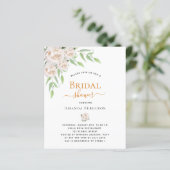 ホワイト花模様の緑の予算ブライダルシャワー (スタンド正面)