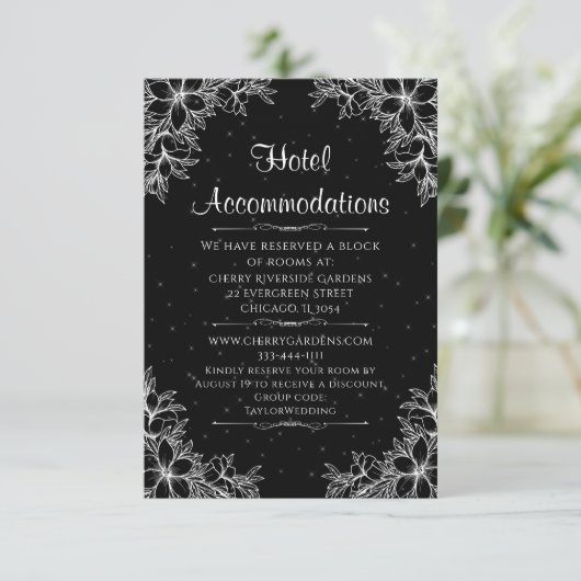 ホワイト華美ス結婚ホテル エンクロージャーカード (スタンド正面)