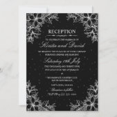 ホワイト華美フローラウェディングレセプション 招待状 (正面)