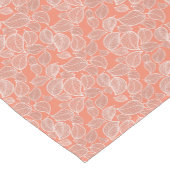 ホワイト葉オンオレンジ ショートテーブルランナー (コーナー)