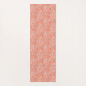 ホワイト葉オンオレンジ ヨガマット (裏面)