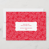 ホワイト葉クリスマス写真 シーズンカード (裏面)