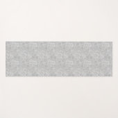 ホワイト葉ズオンシルバーグレー ヨガマット (正面(横))