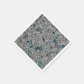 ホワイト薄紫園 スタンダードカクテルナプキン (角)