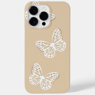 ホワイト蝶ミニマルガーリーリストiPhoneケース Case-Mate iPhone 14 Pro Maxケース