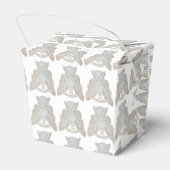 ホワイト認識度リボンエンジェルテイクアウトお気に入りボックス フェイバーボックス (裏面サイド)