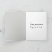 ホワイト誕生日キャットオンホワイトカーペット カード (内部)