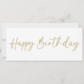 ホワイト誕生日ベビーシッター商品券カード 招待状 (裏面)