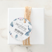 ホワイト赤面ブルーフローラ25TH ANY AGE誕生日