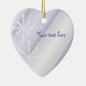 ホワイト踊り雪 セラミックオーナメント (右)