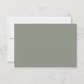ホワイト透明フラワーのRSVPカード 出欠カード (裏面)