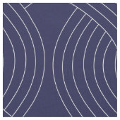 ホワイト連動繰り返しライン付き海軍織物 ファブリック (クローズアップ)