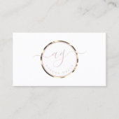 ホワイト金ゴールドの猶予 名刺 (正面)