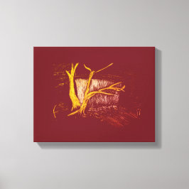 ホワイト金ゴールドウォーターフォールキャンバス印刷 キャンバスプリント