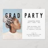 ホワイト金ゴールドエレガントボタニカルグラッドフォトパーティー 招待状 (正面)