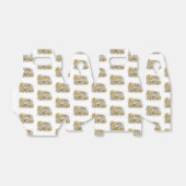 ホワイト金ゴールドエレガントメリークリスマス素朴ヴィンテージ フェイバーボックス (折り畳みなし)