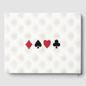 ホワイト金ゴールドギャツビートランプのポーカーラスベガス ゲストブック (裏面)