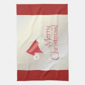 ホワイト金ゴールドクリスマス キッチンタオル (縦)
