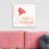 ホワイト金ゴールドクリスマス キャンバスプリント (インサイチュ (リビング))