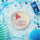 ホワイト金ゴールドクリスマス ペーパープレート (パーティー)