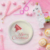 ホワイト金ゴールドクリスマス ペーパープレート (パーティー)
