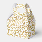 ホワイト金ゴールドグラムヒョウ印刷 フェイバーボックス (裏面サイド)