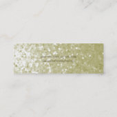 ホワイト金ゴールドグリッターシークイン美容師スキニーカード スキニー名刺 (裏面)