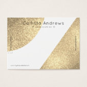 ホワイト金ゴールドグリッター図形ハートブレスレット表示 (正面)