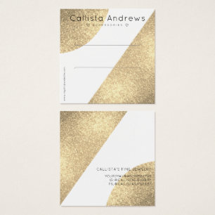 ホワイト金ゴールドグリッターGeoハートヘアクリップの表示