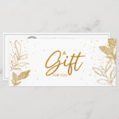 ホワイト金ゴールドサロンストア商品券 (正面/裏面)