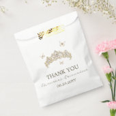 ホワイト金ゴールドシルバーウィンター花模様キンセアニラ フェイバーバッグ (封をした状態)