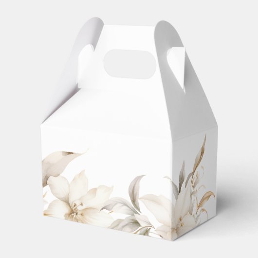 ホワイト金ゴールドシルバーウィンター花模様キンセアニラ フェイバーボックス (裏面サイド)