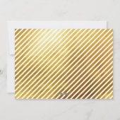 ホワイト金ゴールドスクリプト5フォトコラージメリークリスマス シーズンカード (裏面)