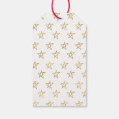 ホワイト金ゴールドスターズシャインブライト ギフトタグ (裏面)