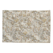 ホワイト金ゴールドバラシャンパンシルク&蝶 枕カバー (裏面)