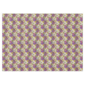 ホワイト金ゴールドパープルピンククリスマスポインセチア テーブルクロス (正面(横))