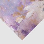 ホワイト金ゴールドパープルブルーフローラ 薄葉紙 (詳細)