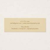 ホワイト金ゴールドフラワースタッドイヤリング表示カード (裏面)